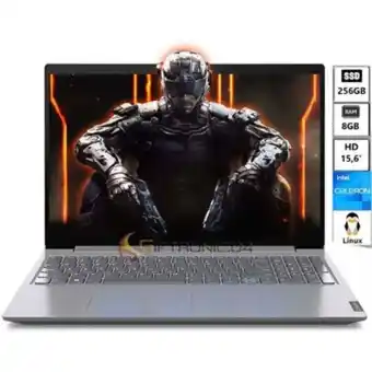 Linio Computador portatil 156 lenovo v15-igl intel celeron n4020 ram 8gb 256gb ssd oferta