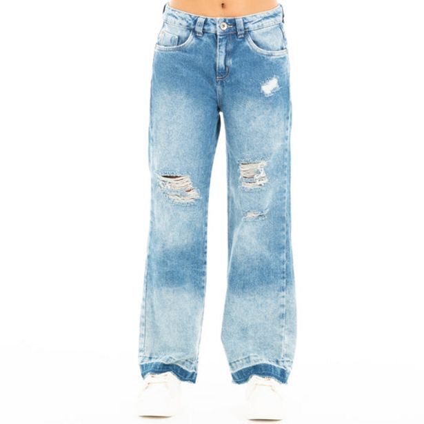 Nauty Blue True girlfriend straight leg jeans oferta