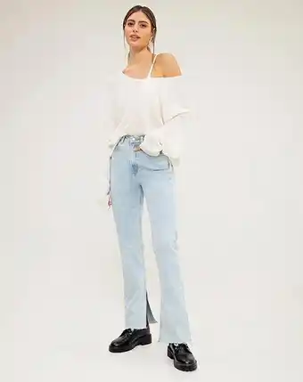 Gef Pantalón nahe denim blanco oferta