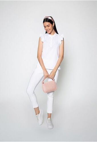 ELA Blusa en algodon con bolero y cartera oferta