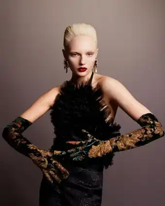 Bermuda evasé jacquard dorado
