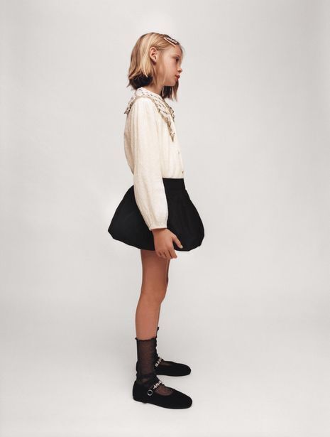 Zara Falda globo taffeta oferta
