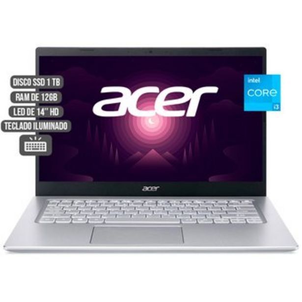 Linio Portatil acer intel core i3-1115g4 ssd 1tb ram 12gb 14hd oferta