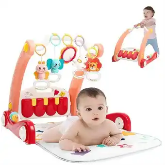 Éxito Gimnasio bebé andadera musical luces fitnes didáctico +obsequio rojo oferta