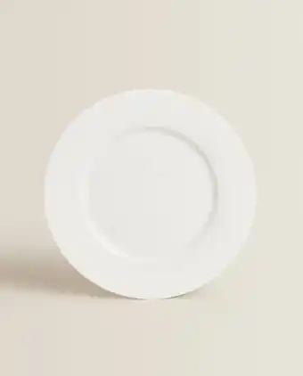 Zara Home Plato llano bone china diseño liso oferta