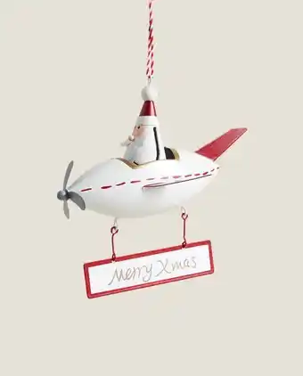 Zara Home Adorno navidad avión oferta