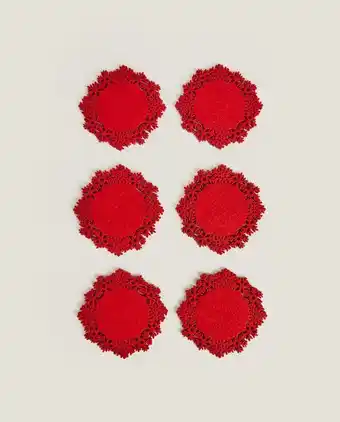 Zara Home Posavasos fieltro navidad (pack de 6) oferta