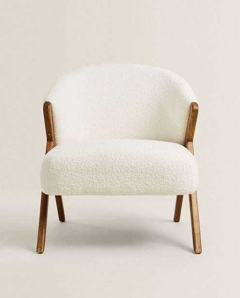 Zara Home Butaca tapizada bouclé oferta