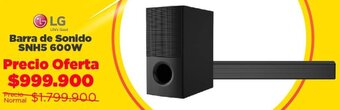 Alkomprar LG Barra de Sonido SNH5 600W oferta
