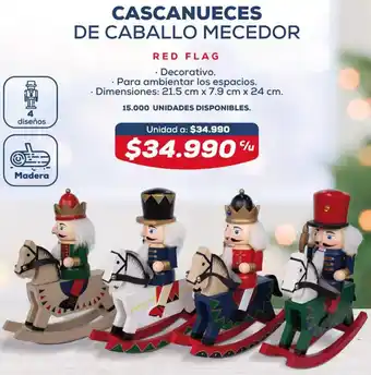 Tiendas D1 Cascanueces de Caballo Mecedor oferta