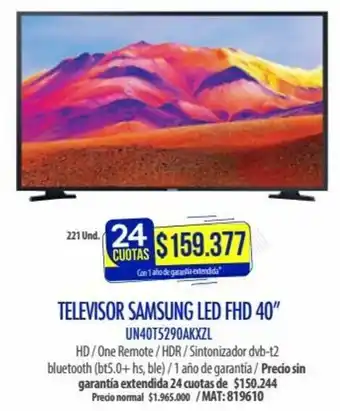 Rayco Televisor Samsung Led FHD 40" oferta