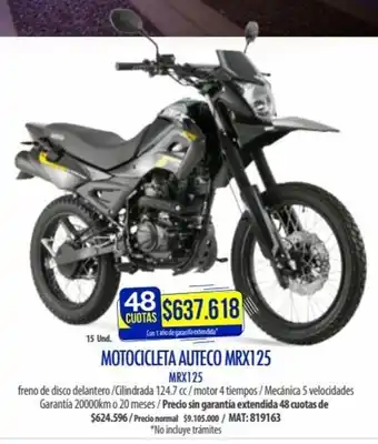 Rayco Motocicleta Auteco MRX125 oferta