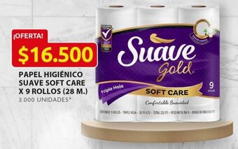 Ara Papel Higiénico Suave Soft Care 9 Rollos 28m oferta