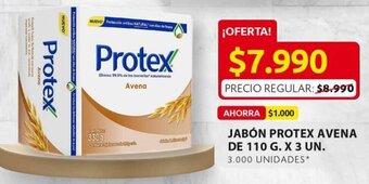 Ara Jabón Protex Avena de 110g x 3Un oferta