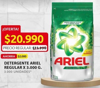 Ara Detergente Ariel Regular 3.000g oferta