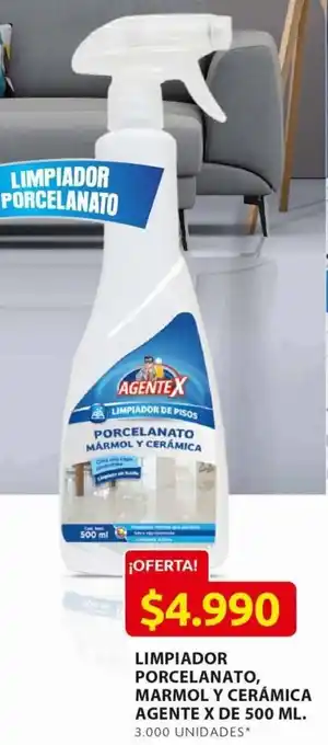 Ara Limpiador Porcelanato, Marmol Y Cerámica Agente X de 500ml oferta