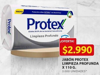 Ara Jabón Protex Limpieza Profunda 110g oferta