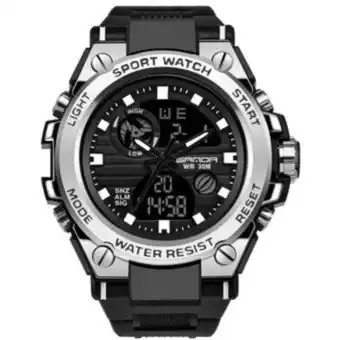 Linio Reloj deportivo sanda 739 doble hora multifunciones plata oferta