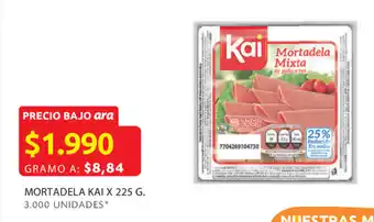 Ara Mortadela kai x 225 g. oferta