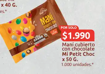 Ara Mani cubierto con chocolate mi petit choc oferta