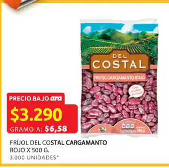 Ara Fríjol del costal cargamanto rojo x 500 g. oferta