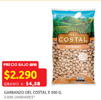 Ara Garbanzo del costal x 500 g. oferta