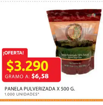 Ara Panela pulverizada x 500 g. oferta
