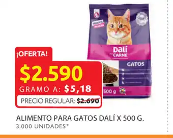 Ara Alimento para gatos dalí x 500 g. oferta