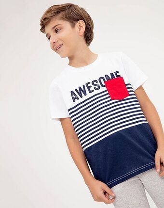 Gef Camiseta brook blanco rayas oferta