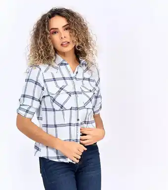 Stirpe Blusa tipo leñadora con bolsillos delanteros unser oferta