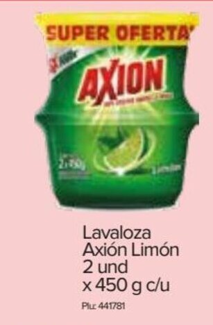 Super Inter Axion Limon Lavaloza 2 und x 450g c/u oferta