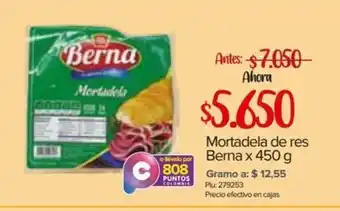Super Inter Berna Mortadela de res x 450g oferta