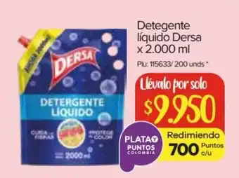 Super Inter Dersa Liquido Detergente x 2000 ml oferta