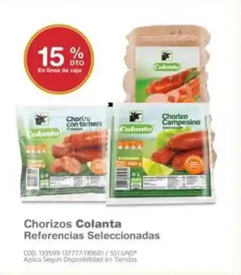 Makro Colanta Chorizos oferta