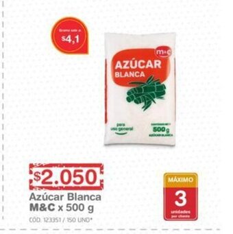 Makro M&C Azucar Blanca x 500g oferta