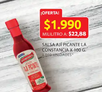 Ara Salsa ají picante la constancia x 100 g. oferta