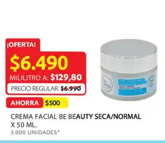 Ara Crema facial be beauty seca/normal x 50 ml. oferta