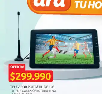 Ara Televisor portátil de 10" oferta
