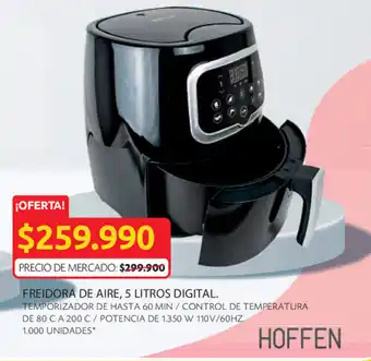 Ara Freidora de aire, 5 litros digital oferta