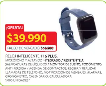 Ara Reloj inteligente 116 plus oferta