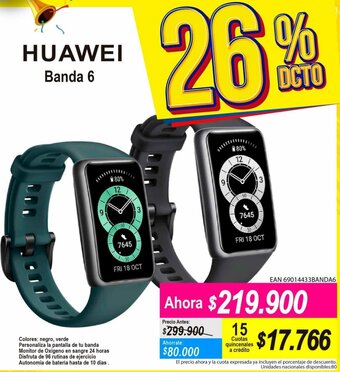 Alkomprar HUAWEI banda 6 oferta