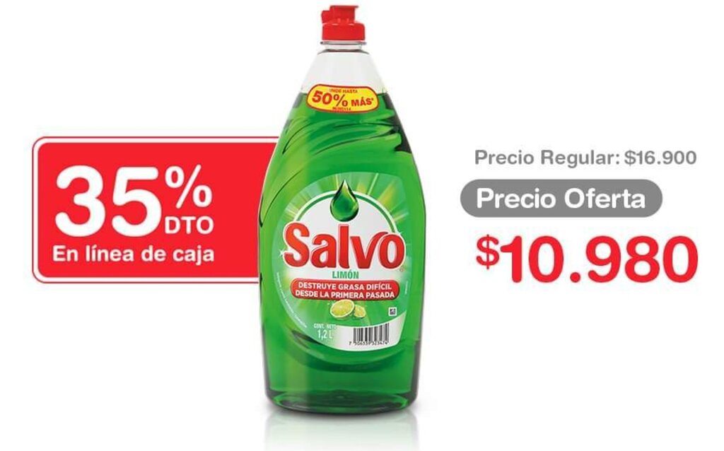 Makro Salvo Lavaloza Líquido Limón 1,200ml oferta