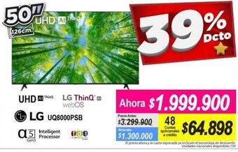 Alkomprar LG ThinQ UHD 50" oferta