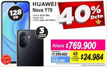 Alkomprar Huawei Nova Y70 128GB oferta