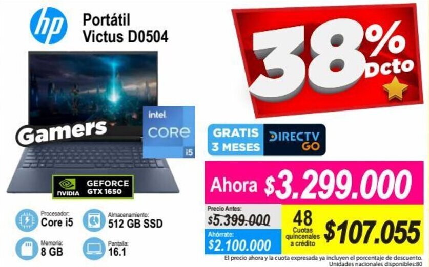 Alkomprar HP Portátil Victus D0504 oferta