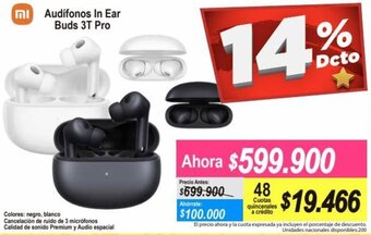 Alkomprar Mi Audifonos In Ear Buds 3T Pro oferta