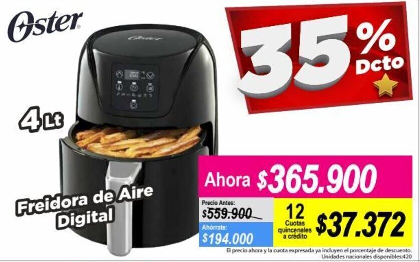 Alkomprar Oster Freidora de Aire Digital 4L oferta