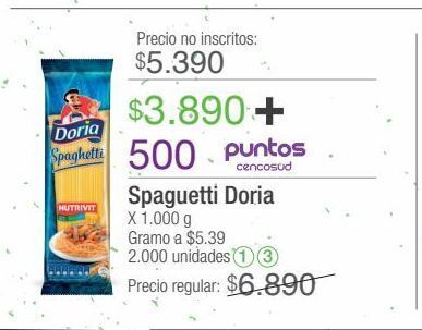 Jumbo Spaguetti doria x 1.000 g oferta