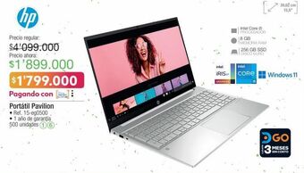 Jumbo Computador portátil hp oferta