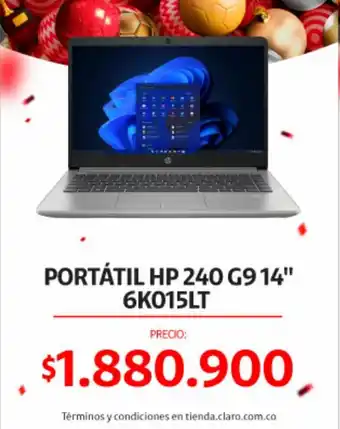 Claro Hp Portatil 240 G9 14" 6K015LT oferta